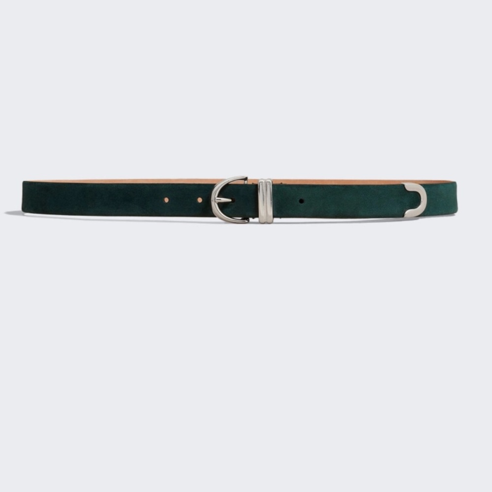Khaite Bambi skinny belt English suede 80cm